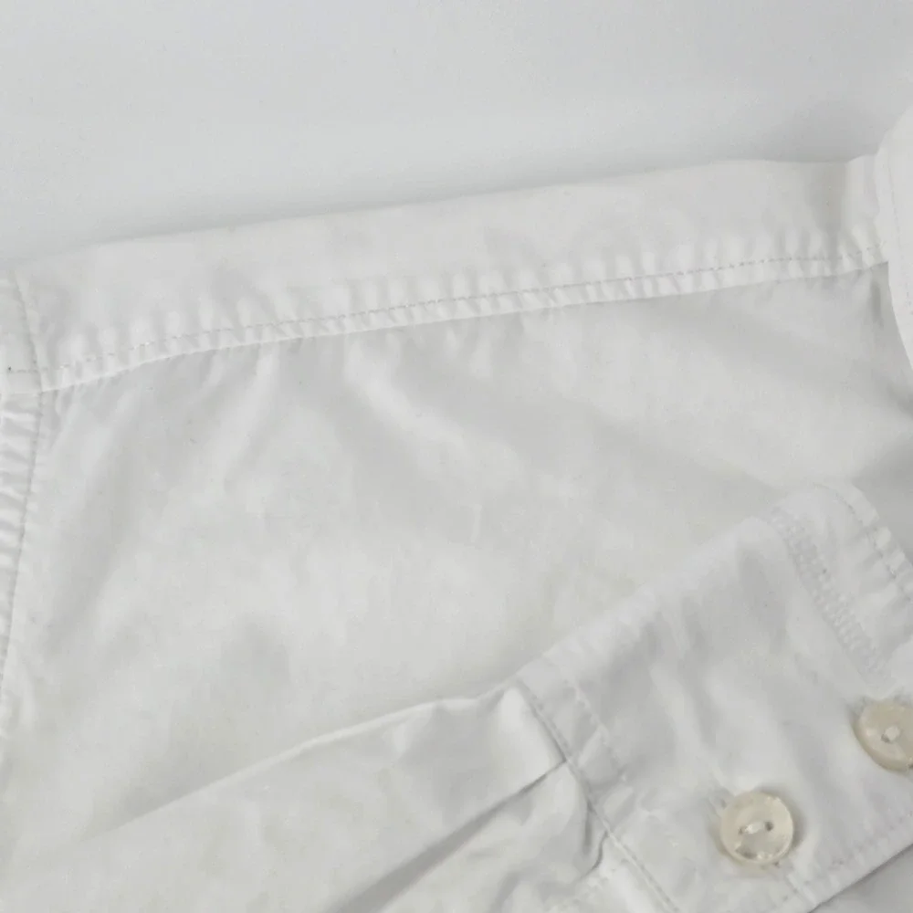 Levis Red Tab Button Down Shirt Mens XL White Long Sleeve Workers Cotton Pocket
